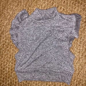 FREE PEOPLE!!! Gray Sweater Crop Top